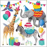 Lunch Napkin Animal birthday Set of 20